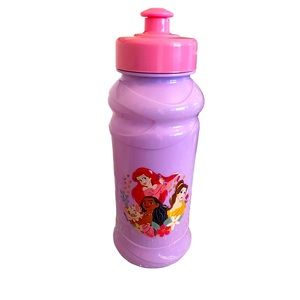 NWT Disney Princess Belle Floral 16 Oz Travel Non Spill Water Bottle Lavender